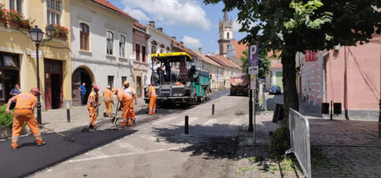 11 străzi din Bistrița au fost asfaltate anul acesta